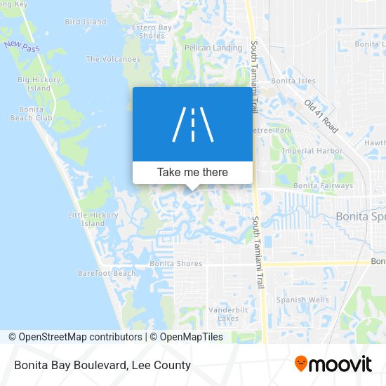 Mapa de Bonita Bay Boulevard
