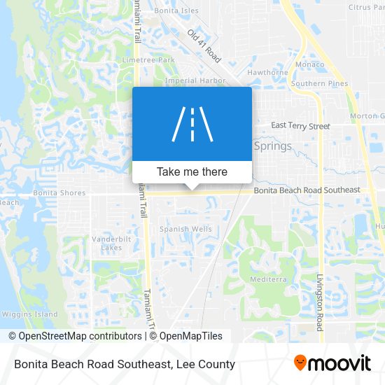 Mapa de Bonita Beach Road Southeast