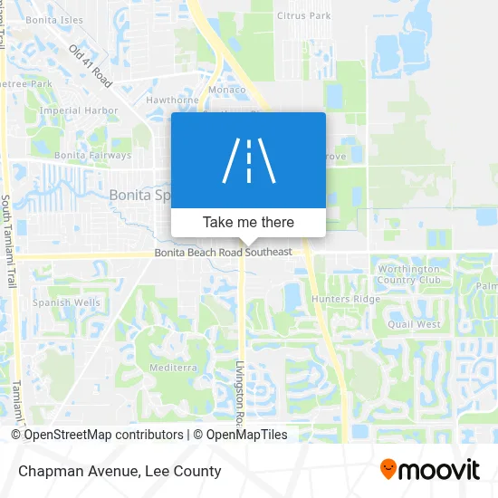 Chapman Avenue map