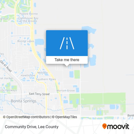 Community Drive map