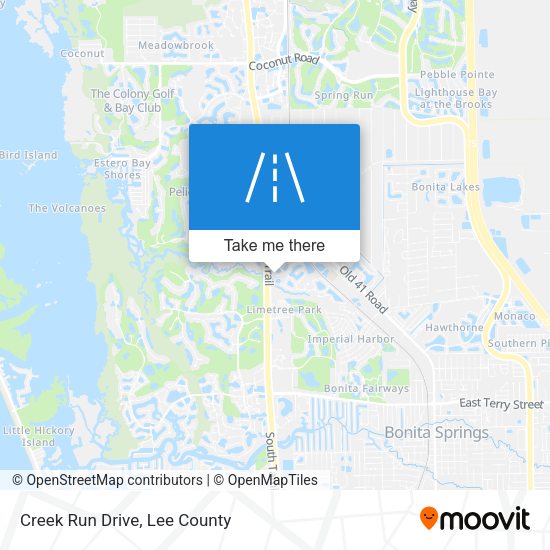 Creek Run Drive map
