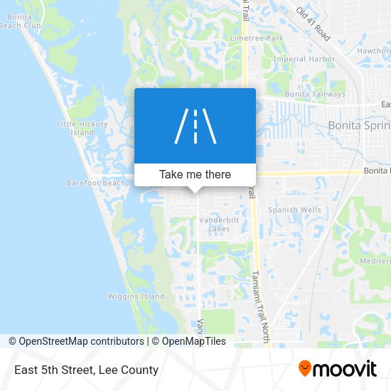 East 5th Street map