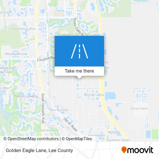 Golden Eagle Lane map