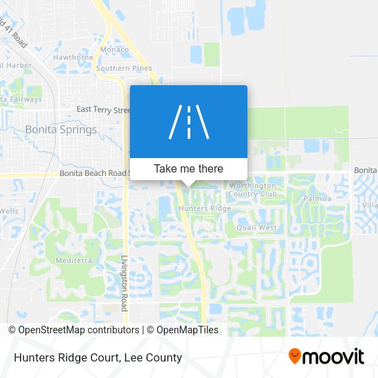 Hunters Ridge Court map