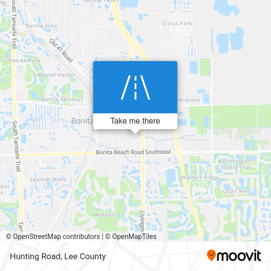 Mapa de Hunting Road