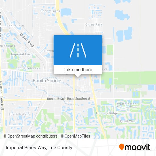 Imperial Pines Way map