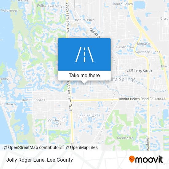 Jolly Roger Lane map