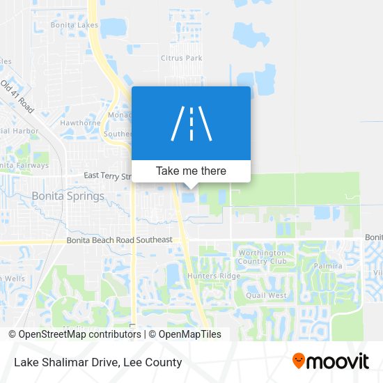Lake Shalimar Drive map