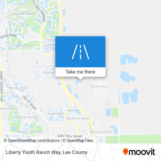 Liberty Youth Ranch Way map