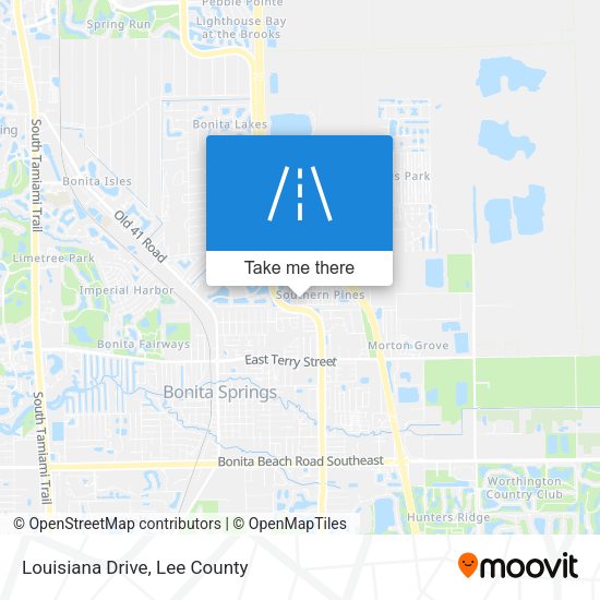 Mapa de Louisiana Drive