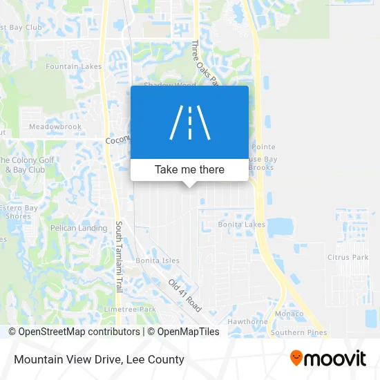 Mountain View Drive map