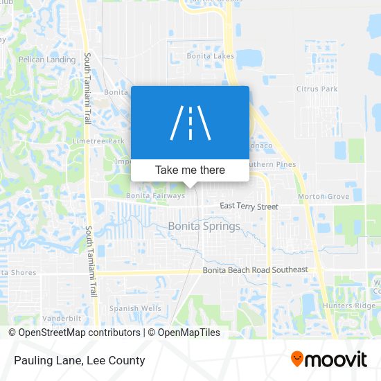 Pauling Lane map