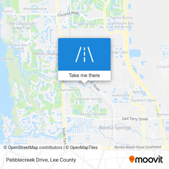 Mapa de Pebblecreek Drive