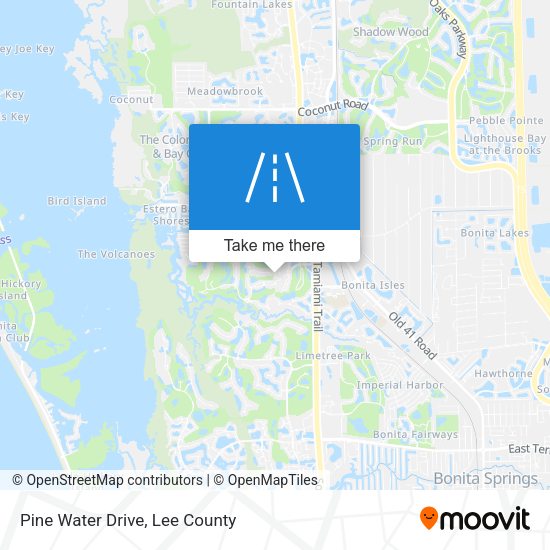 Pine Water Drive map