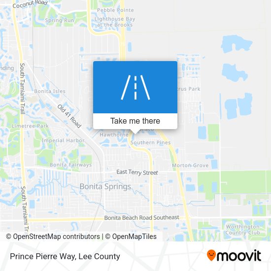 Prince Pierre Way map
