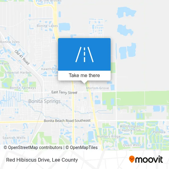 Red Hibiscus Drive map