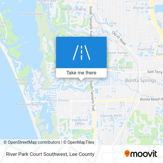 River Park Court Southwest map