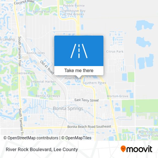 River Rock Boulevard map
