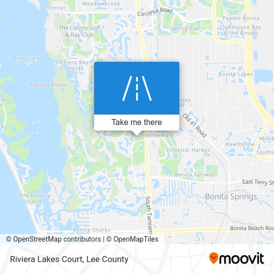 Riviera Lakes Court map