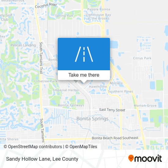 Sandy Hollow Lane map