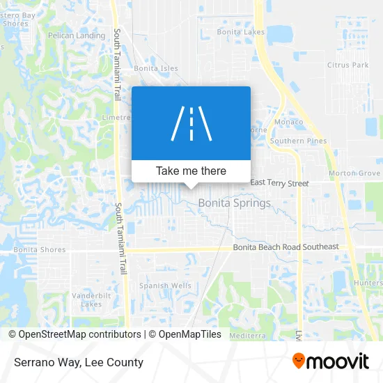 Serrano Way map