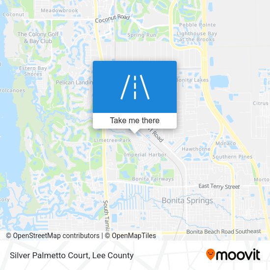 Silver Palmetto Court map