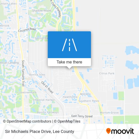 Sir Michaels Place Drive map
