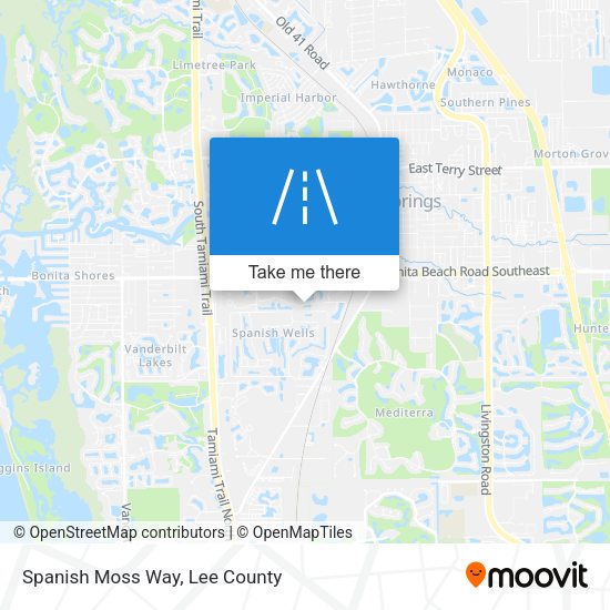 Spanish Moss Way map