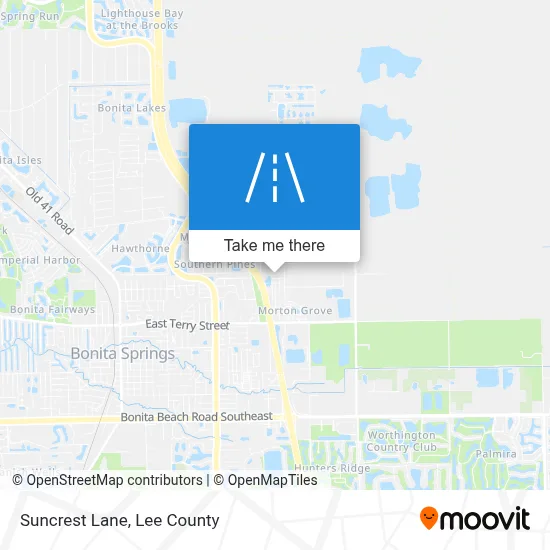 Suncrest Lane map