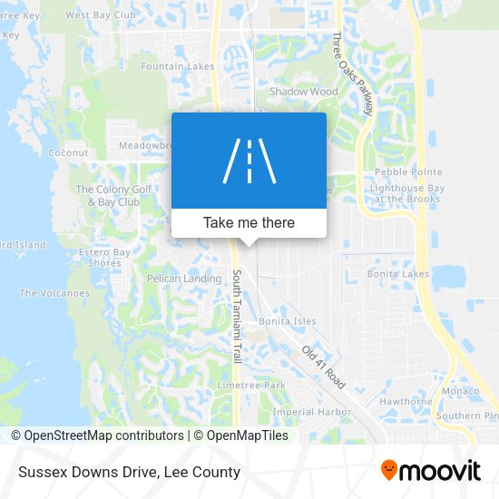 Mapa de Sussex Downs Drive