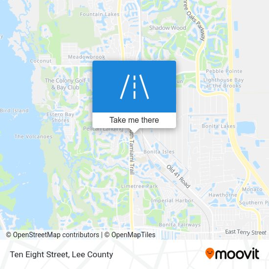 Ten Eight Street map