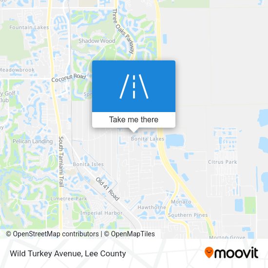 Wild Turkey Avenue map