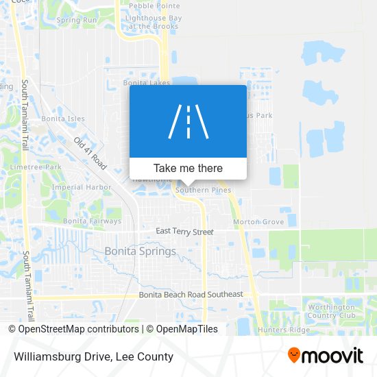 Mapa de Williamsburg Drive