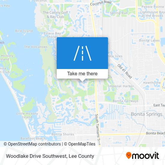 Woodlake Drive Southwest map