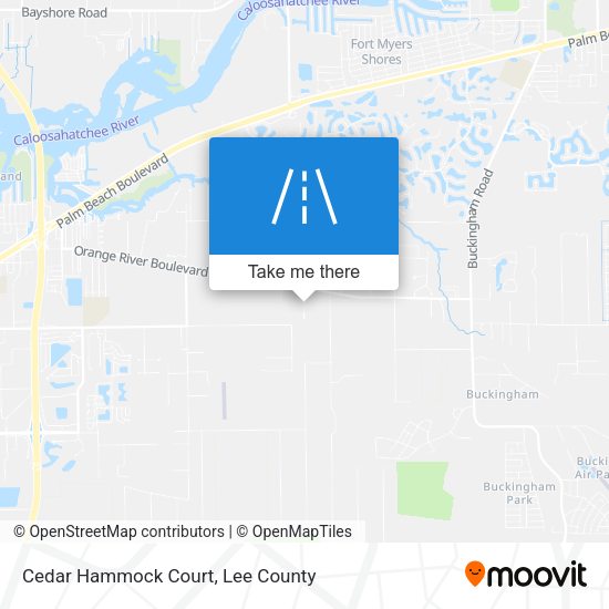 Mapa de Cedar Hammock Court
