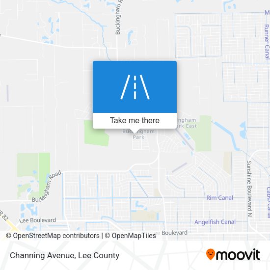 Channing Avenue map