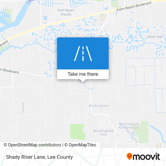 Shady River Lane map
