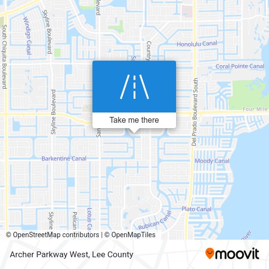 Mapa de Archer Parkway West