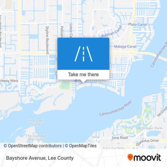 Bayshore Avenue map