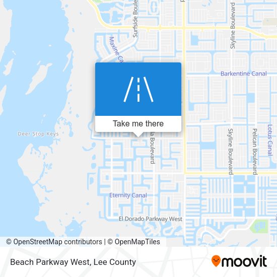 Beach Parkway West map