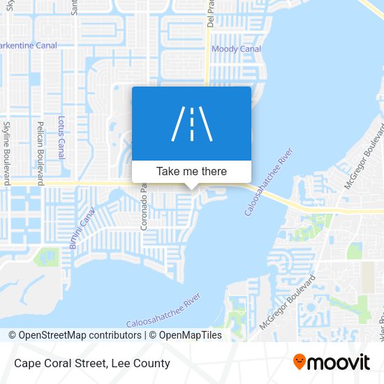Mapa de Cape Coral Street