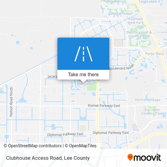 Mapa de Clubhouse Access Road