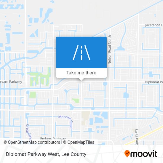 Diplomat Parkway West map