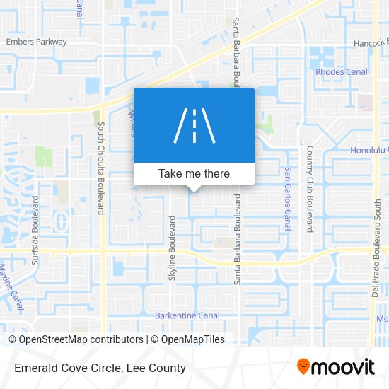 Emerald Cove Circle map