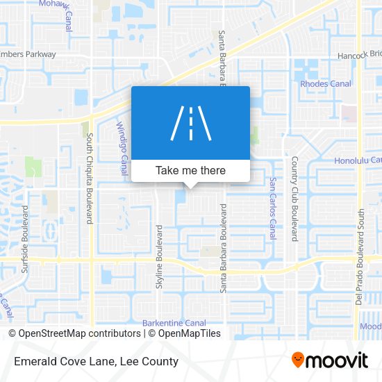 Emerald Cove Lane map