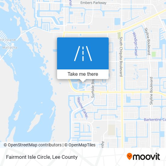 Fairmont Isle Circle map