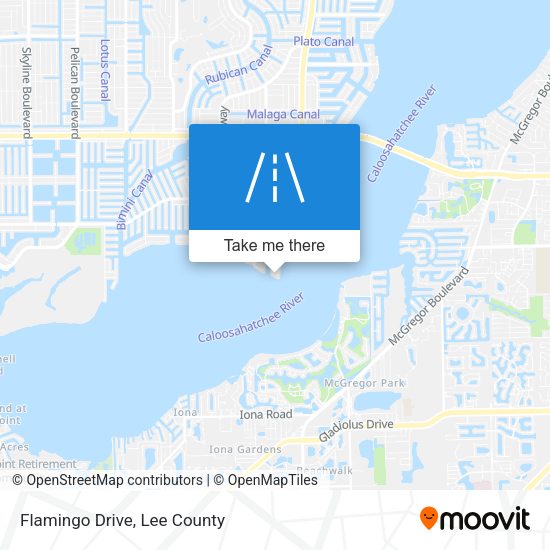 Mapa de Flamingo Drive