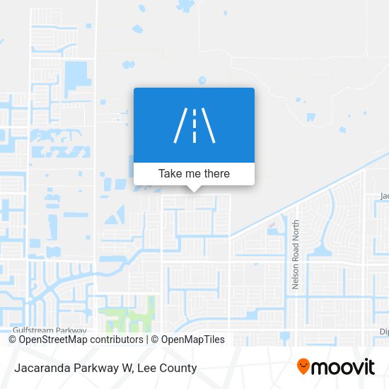 Jacaranda Parkway W map
