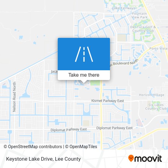 Keystone Lake Drive map