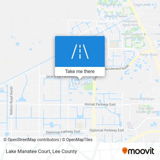 Mapa de Lake Manatee Court
